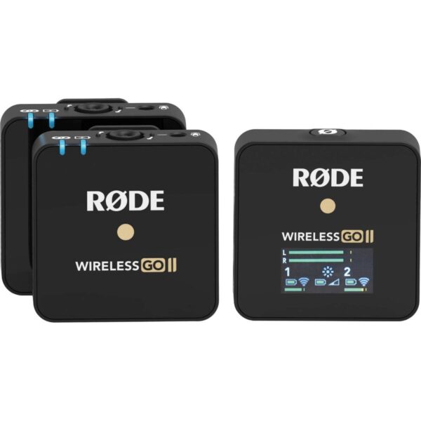 RODE Wireless GO II 2-Person Compact Digital Wireless Microphone System/Recorder (2.4 GHz, Black)