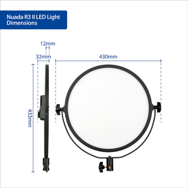 Phottix Nuada R3II LED Light Twin Set Kit - Image 3